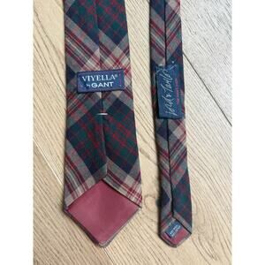 Vintage Viyella by GANT 65% Wool 35% Cotton Tartan Plaid Necktie